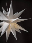 Watt & Veke Závěsná svítící hvězda Sputnik White 60 cm, bílá barva, papír
