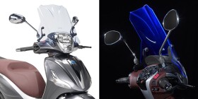5606BL plexi modré "Ice" Piaggio Beverly 125ie-300ie-350 Tourer (10-20) vxš290x450 mm