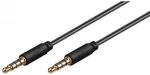 MicroConnect Slim audio kabel 4-pin Jack 3.5mm - Jack 3.5mm 1.5m černá (IPOD017)