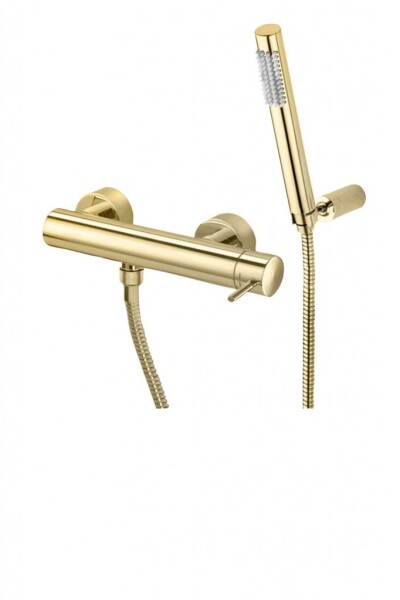 PAFFONI - Light Exclusive Edition Sprchová nástěnná baterie se sprchovou hlavicí, zlatá LIG168DHG