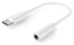 Cablexpert audio adaptér USB-C na 3,5mm jack bílá / Audio adaptér / USB-C / 3,5mm jack (A-CM-3.5F-01)