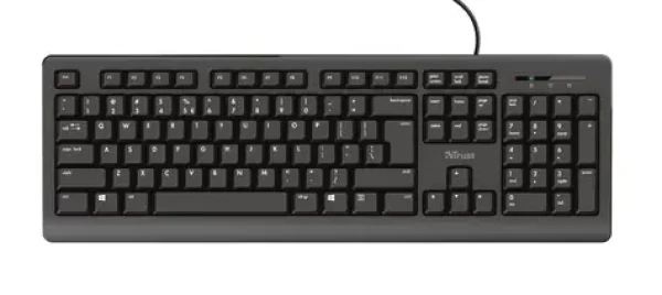 Trust Primo (CZ) černá / drátová klávesnice / CZSK layout / USB-A (24150-T)