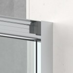 Sprchové dveře 140 cm, bezbariérový vstup, SAT TEX BB SATTEXDBB140CRT SATTEXDBB140CRT