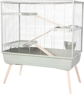 ZOLUX Klec Neolife 100 XL zelená / Pro králíky, fretky a hlodavce / 99×54×114 cm / dřevo, kov, plast (205661VER)