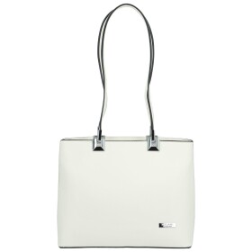 Luxusní dámská kabelka na rameno Delami Velvet Touch, bílá
