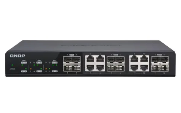 QNAP QSW-M1208-8C / Desktop Switch / 8x GbE + 4x SFP / Qos / VLAN (QSW-M1208-8C)