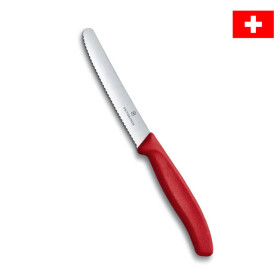 Victorinox Nůž na rajčata vlnka červený 11 cm