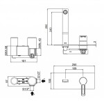 PAFFONI - Ringo Umyvadlová baterie pod omítku s tělesem, chrom RIN106CR