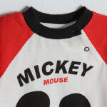 Tričko s dlouhým rukávem Mickey Mouse- krémové - 62 CREAMY