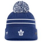Fanatics Dámská zimní čepice Toronto Maple Leafs NHL Authentic Pro W/Cap Cuffed Pom Beanie