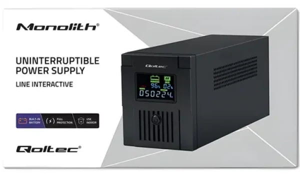 Monolith 2000VA / Záložní zdroj UPS / 1200 W / LCD / USB (53771)
