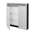 Dřevojas - Dvoudveřová galerka AIR GA2NOE 80 - L03 Antracit vysoký lesk 239404