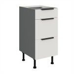 Spodní skříňka Aria ANT 40 D 3S BB - Premium Box Barva korpusu: Antracit, Barva dvířek: GR - Graphite AFM