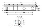 HANSGROHE - RainSelect Termostatická sprchová baterie pod omítku, pro 3 výstupy, chrom 15356000