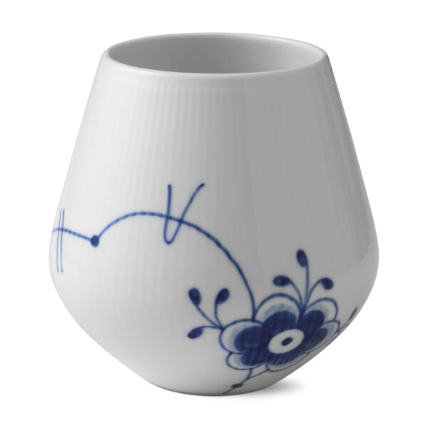 Royal Copenhagen Porcelánová vázička Blue Fluted Mega 15 cm, bílá barva, porcelán