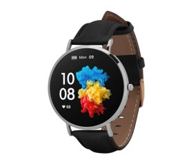 Garett Smartwatch Verona stříbrná, černý řemínek EDF_1601044