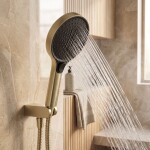 REA - Sprchová hlavice JS-033 Brush Gold REA-03907