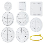 Kumihimo disk - pěnový - bílý - ∅ 150 mm - 1 ks