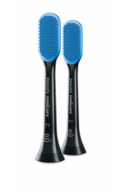 Philips Sonicare TongueCare+ HX8072-11 / hlavice na čištění jazyka 2ks / černá (HX8072/11)