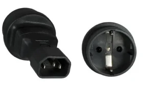 MicroConnect Power Adapter C14 - Schuko černá (PE14CEEAD)
