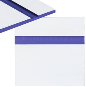 Gravírovací laminát 300 x 200 x 1,3 mm - Bílý, modrý