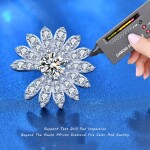 Royal Fashion stříbrné náušnice HA-XEA002-SILVER-MOISSANITE