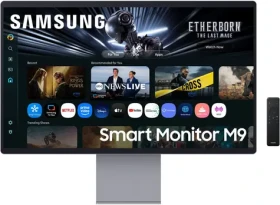 32" Samsung Smart M9 OLED stříbrná / Monitor / OLED / 3840 x 2160 / 165 Hz / Tizen / USB-C PD 90W (LS32FM900SUXEN)