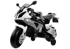 Mamido Dětská elektrická motorka BMW S1000RR Maxi stříbrná