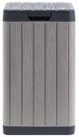 TOOMAX RIO GARDEN zahradní plastový koš 80 L - světle šedá a grafit