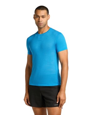 Pánské merino tričko s krátkým rukávem ICEBREAKER Mens 75 Cool-Lite Featherlight SS Crewe, Arctic velikost: XXL