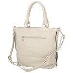 Stylová dámská koženková kabelka do ruky Basttilla, béžová