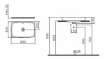 Umyvadlo na desku VitrA Metropole 60x40 cm bez otvoru pro baterii 5668-003-0012 5668-003-0012