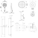 Kielle - Vega Sprchový set s baterií pod omítku, pro 2 spotřebiče, s příslušenstvím EcoSpare a tělesem, chrom 20618SP70