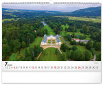 Nástěnný kalendář 2026 NOTIQUE - Panoramata Česka, 48 x 33 cm