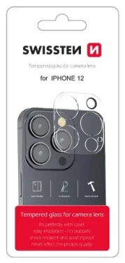 SWISSTEN Ochranné sklo čoček fotoaparátu pro Apple iPhone 12 (94500102)