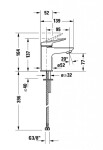 DURAVIT - Wave Umyvadlová baterie, FreshStart, chrom WA1011002010