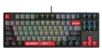 A4tech BLOODY S87 (Red Switch) černá / Herní klávesnice / RGB / CZ layout / Red Switch / USB-A / 1.8 m (S87-ER-TKL)