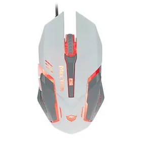 Meetion M915 bílá / Herní myš / drátová / optická / 2400 DPI / 6 tlačítek / RGB podsvícení (M915)