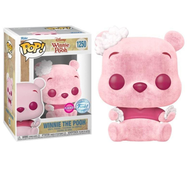 Funko POP Disney: Winnie the Pooh - Pooh Cherry Blossom (FLOCKED exclusive special edition)