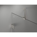 MEXEN/S - Lunar sprchové dveře křídlové pravé 75 cm, transparent, nikl kartáčovaný 834-075-000-97-00-P