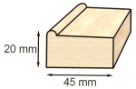 Kocierz Blind rám smrkový - 105 cm