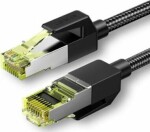 Ugreen NW150 opletený Ethernet RJ45, Cat.7, F/FTP, 1m, černý