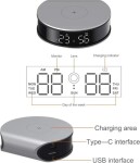Špionážní budík se skrytou Full HD IP kamerou a bezdrátovým dobíjením - H300