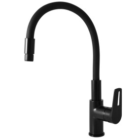 RAV Slezák - COLORADO - Dřezová baterie s flexibilním ramínkem, Černá - matná, 1/2" CO219.5/10CMAT