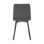 Jídelní židle, šedá, sametová látka, DCL-973 GREY4