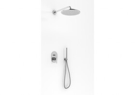 KOHLMAN - sprchový set s 30cm hlavovou sprchou, vyústěním a ruční sprchou QW210BR30