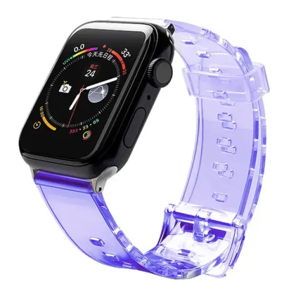 Hurtel Silicone Strap Light fialová / Řemínek / Apple Watch 42/44 mm / Silikonový