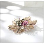 Exkluzivní brož Swarovski Elements Marchegiana, Zlatá