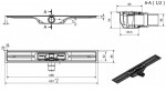 I-Drain - Linear 54 Nerezový sprchový žlab PRO SS Linear, délka 60 cm, s hydroizolací IP4M06001X1