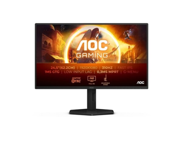 AOC MT VA LCD WLED 24.5" 25G4SXU - 1920x1080,IPS,300Hz(OC 310Hz),2xHDMI,DP,USBhub,Pivot EDF_492034